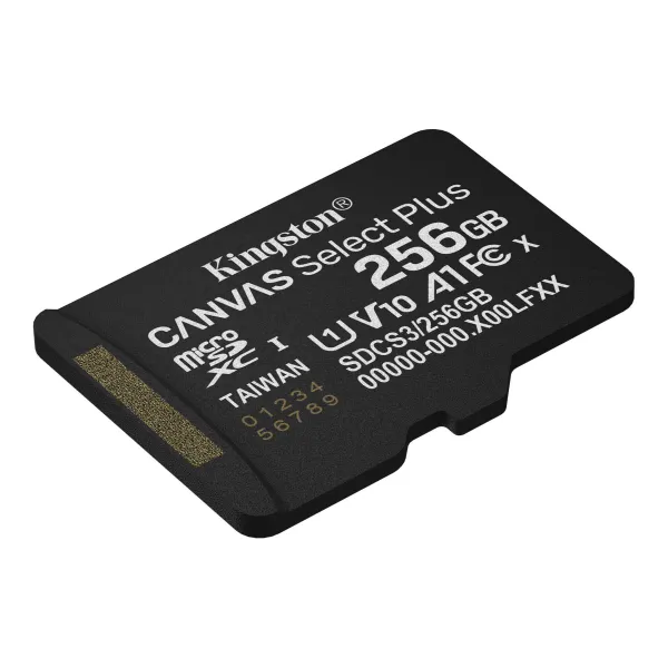 Карта памяти 256GB microSD C10 UHS-I A1 V10 R150MB/s Kingston (SDCS3/256GBSP) - Фото 1