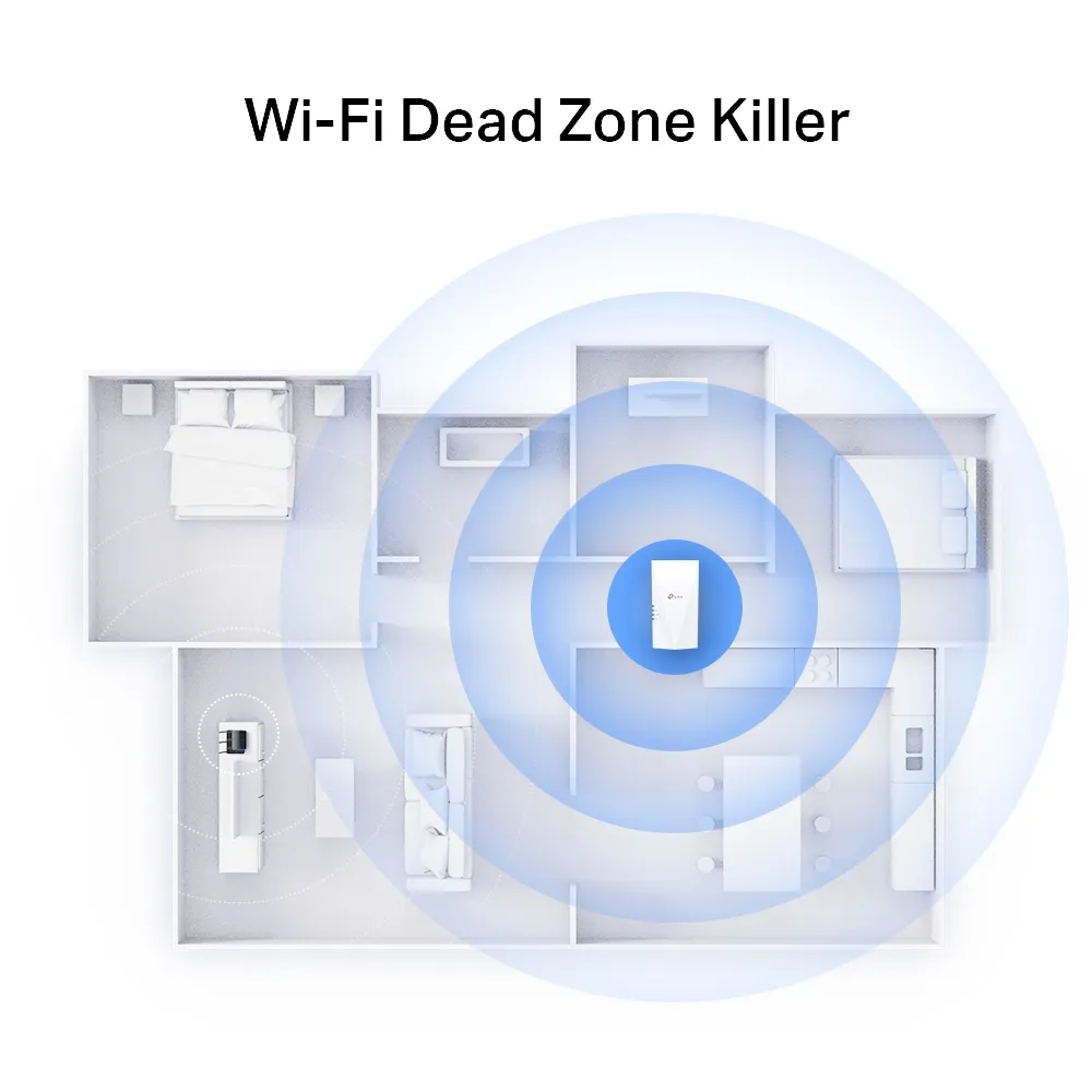 Розширювач покриття WiFi AX3000, MESH TP-LINK (RE700X) - Фото 4