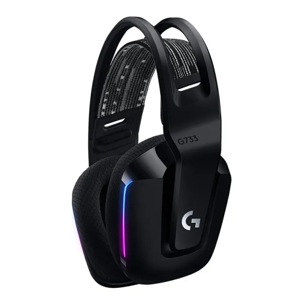 Гарнитура беспроводная игровая G733 Lightspeed, RGB, чёрная Logitech (981-000864) - Фото 3
