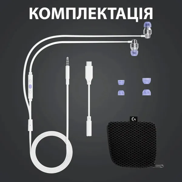 Наушники проводные игровые G333, белые Logitech (981-000930) - Фото 6
