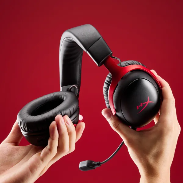 Гарнитура WL/USB-A/USB-C игровая Cloud III S, чёрно-красная HyperX (A59Z0AA) - Фото 3