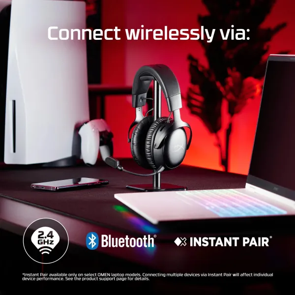 Гарнитура WL/USB-A/USB-C игровая Cloud III S, чёрная HyperX (A59YZAA) - Фото 1