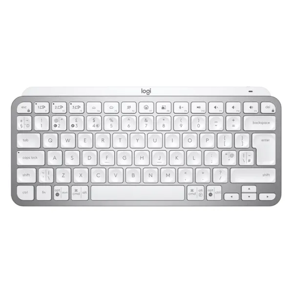 Клавиатура беспроводная MX Keys Mini Illuminated, UA, светло-серая Logitech (920-010499)