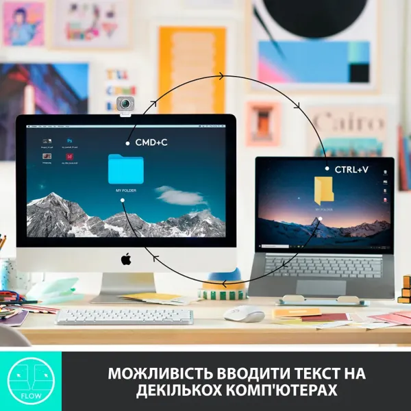 Клавиатура беспроводная MX Keys Mini Illuminated, UA, розовая Logitech (920-010500) - Фото 7