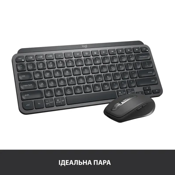 Клавиатура беспроводная MX Keys Mini Illuminated, UA, графитовая Logitech (920-010498) - Фото 12