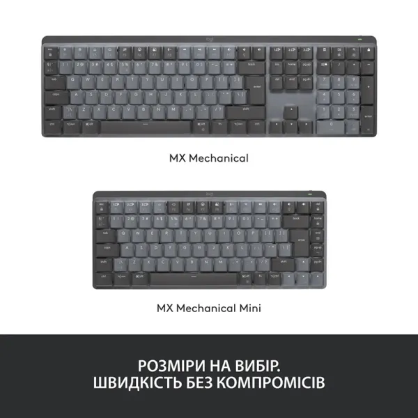 Клавиатура беспроводная механическая MX Illuminated Performance, UA, графитовая Logitech (920-010759) - Фото 5
