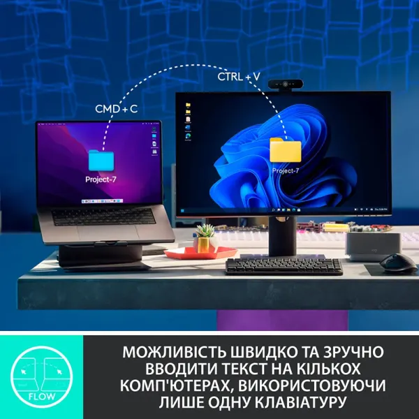 Клавиатура беспроводная механическая MX Illuminated Performance, UA, графитовая Logitech (920-010759) - Фото 8