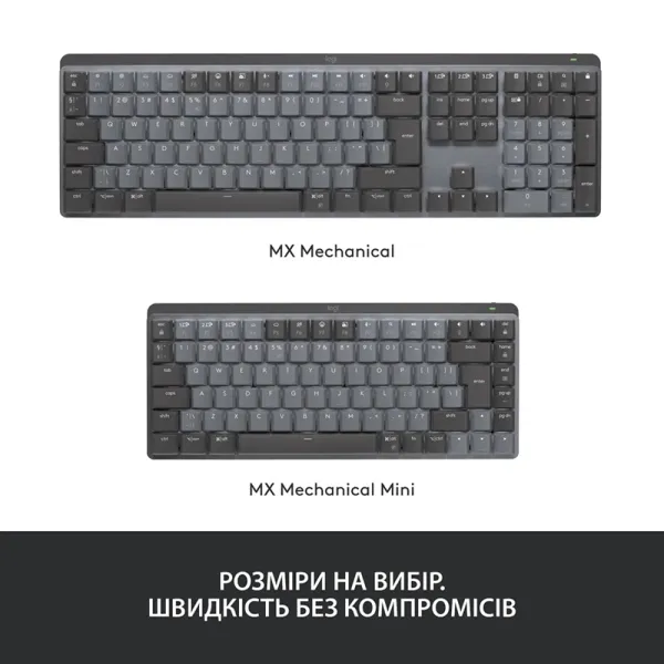 Клавиатура механическая MX Mini Illuminated, UA, графитовая Logitech (920-010782) - Фото 1