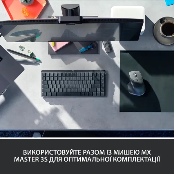 Клавиатура механическая MX Mini Illuminated, UA, графитовая Logitech (920-010782) - Фото 9