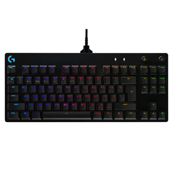 Клавіатура USB ігрова механічна G Pro, UA, чорна Logitech (920-009392) - Фото 11