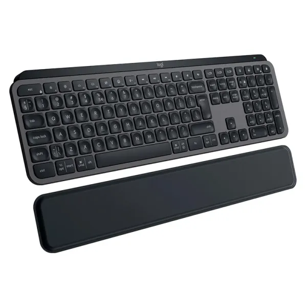 Клавиатура беспроводная MX Keys S Plus Palmrest, UA, графитовая Logitech (920-011589)