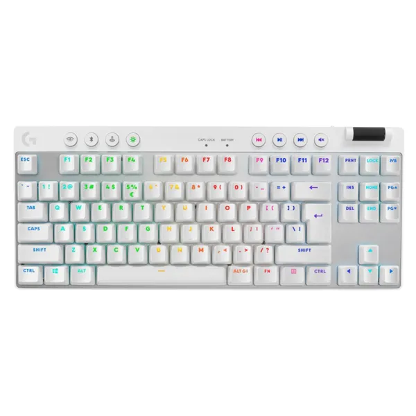 Клавиатура беспроводная G Pro X TKL Lightspeed Tactile, UA, белая Logitech (920-012148)