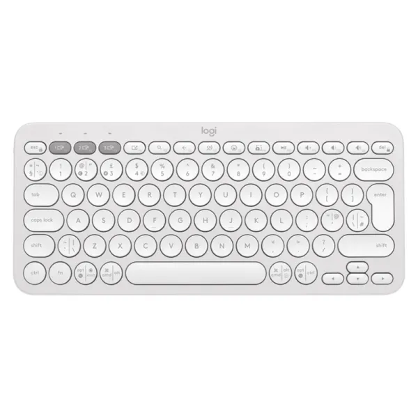 Клавиатура беспроводная Pebble K380s Multi-Device, UA, белая Logitech (920-011852)