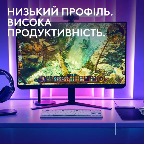 Клавиатура беспроводная G515 TKL Lightspeed Tactile, UA, белая Logitech (920-012539) - Фото 5