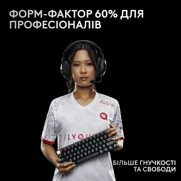 Клавиатура беспроводная G Pro X 60 Lightspeed GX Tactile, UA, чёрная Logitech (920-011911) - Фото 7