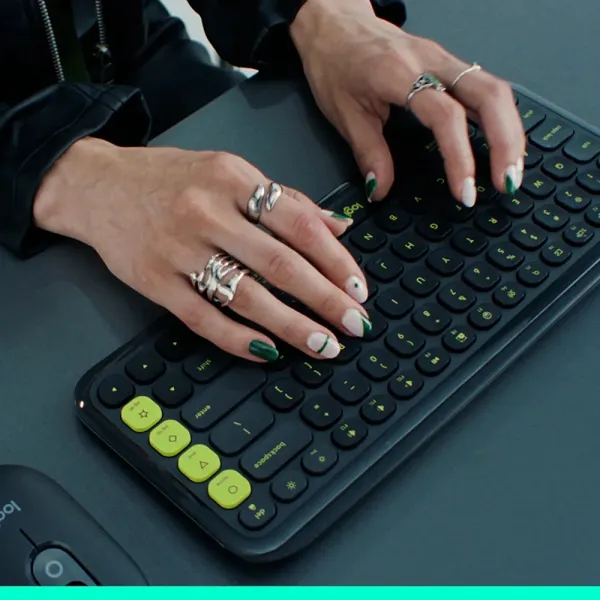 Клавиатура беспроводная POP Icon Keys, UA, белая Logitech (920-013072) - Фото 3