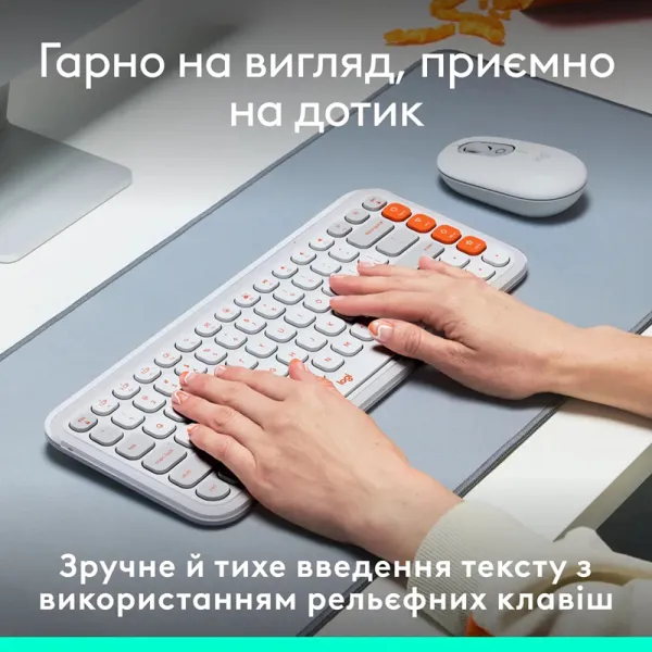 Клавиатура беспроводная POP Icon Keys, UA, белая Logitech (920-013072) - Фото 9