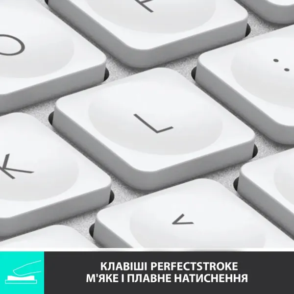 Клавиатура беспроводная MX Keys Mini для Mac Illuminated, UA, светло-серая Logitech (920-010526) - Фото 4