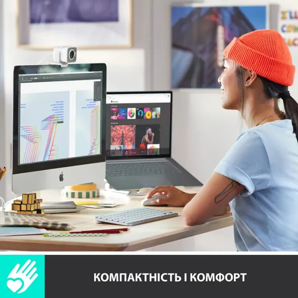 Клавиатура беспроводная MX Keys Mini для Mac Illuminated, UA, светло-серая Logitech (920-010526) - Фото 7