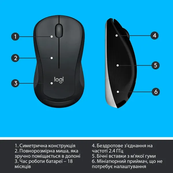 Комплект клавиатура и мышь беспроводной MK540 Advanced Combo, UA, чёрный Logitech (920-008685) - Фото 3