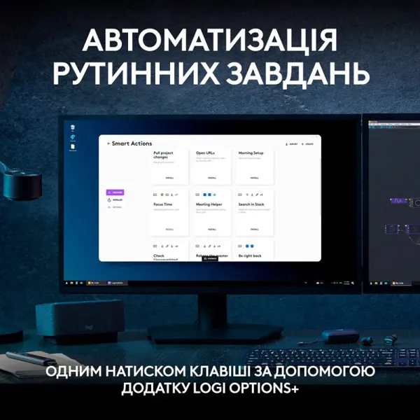 Комплект клавиатура и мышь беспроводной MX Keys S Combo, UA, графитовый Logitech (920-011614) - Фото 2