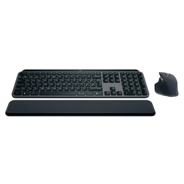 Комплект клавиатура и мышь беспроводной MX Keys S Combo, UA, графитовый Logitech (920-011614)