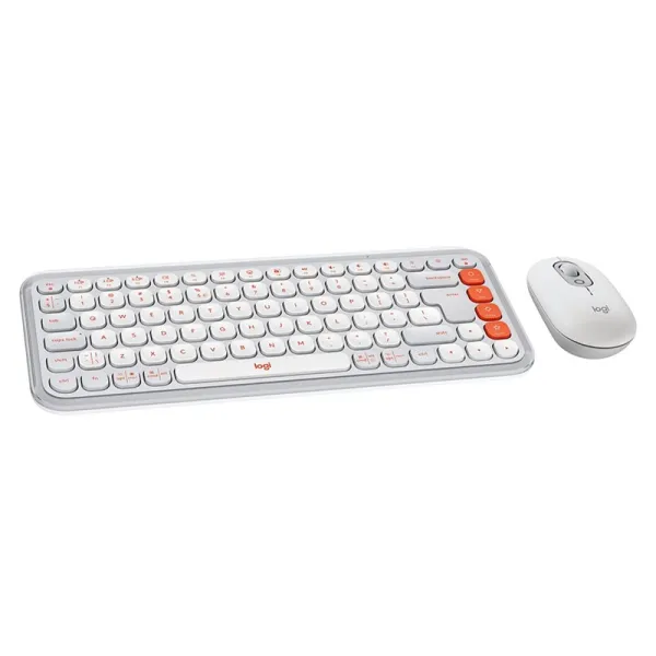 Комплект клавиатура и мышь беспроводной POP Icon Combo, UA, белый Logitech (920-013141) - Фото 6