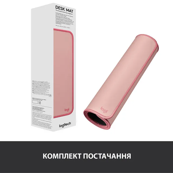 Коврик для мыши Desk Mat Studio Series, Darker Rose Logitech (956-000053) - Фото 2