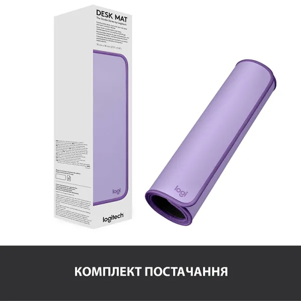 Коврик для мыши Desk Mat Studio Series, лавандовый Logitech (956-000054) - Фото 4