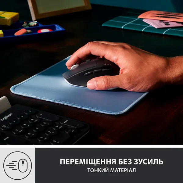 Коврик для мыши Studio Series, синий Logitech (956-000051) - Фото 4