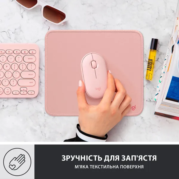 Коврик для мыши Studio Series, Darker Rose Logitech (956-000050) - Фото 5