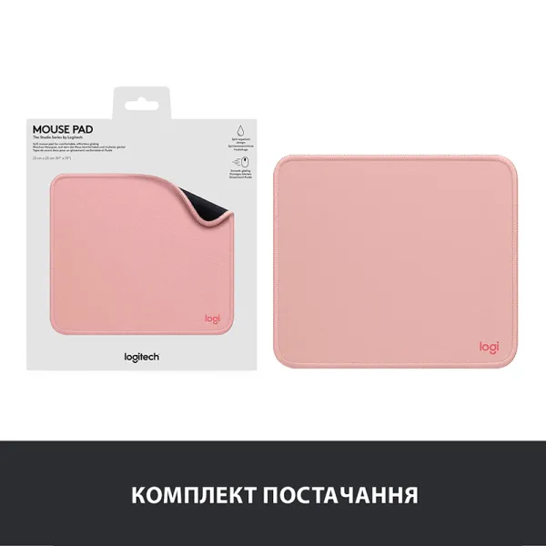 Коврик для мыши Studio Series, Darker Rose Logitech (956-000050) - Фото 7