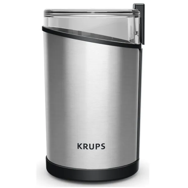 Кофемолка роторная 200Вт, 85г черный Krups (GX204D10) - Фото 1