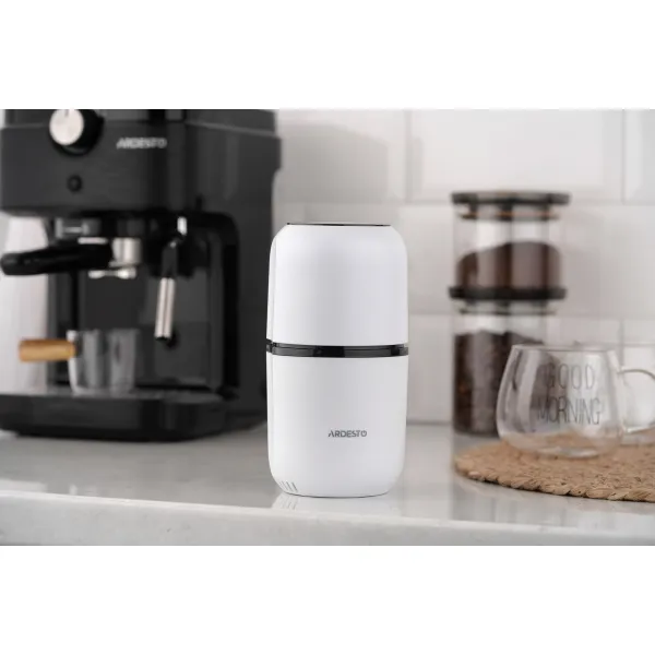 Кофемолка роторная 150Вт, 80г белый Ardesto (KGC-1508W) - Фото 1
