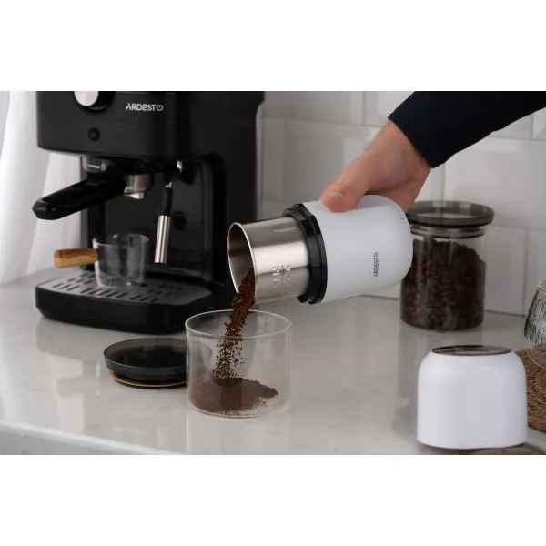 Кофемолка роторная 150Вт, 80г белый Ardesto (KGC-1508W) - Фото 12