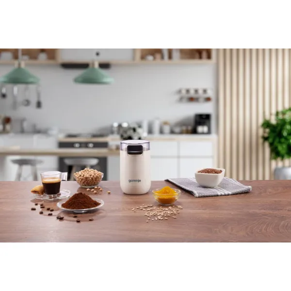 Кавомолка 150Вт, 45г, 3 ст.п, білий Gorenje (SMK150SW) - Фото 12
