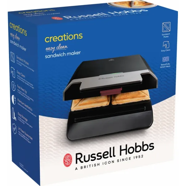 Бутербродница 750Вт черный Russell Hobbs (26800-56) - Фото 10