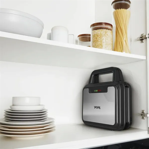 Мультимейкер UltraCompact 3in1 700Вт черно-серый Tefal (SW383D10) - Фото 6