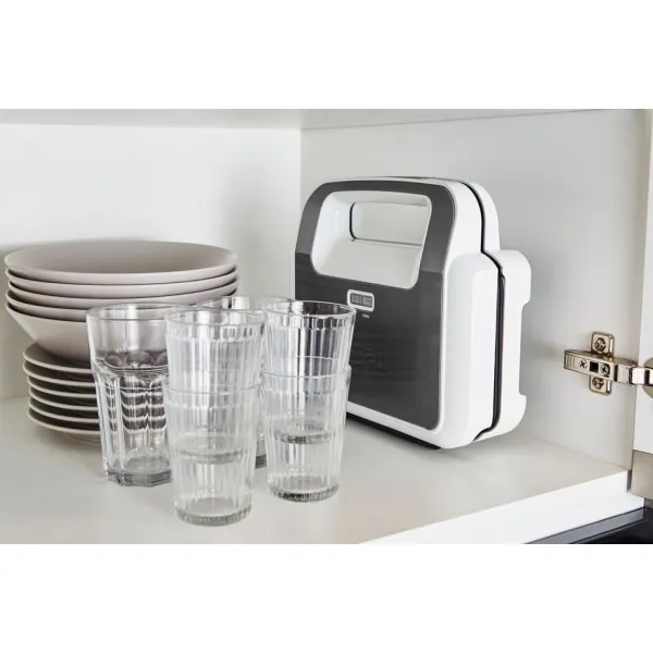 Мультимейкер Snack XL 850Вт бело-черный Tefal (SW701110) - Фото 7