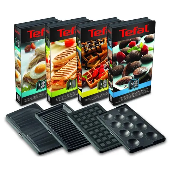 Мультимейкер Snack collection 700Вт черный Tefal (SW854D16) - Фото 3