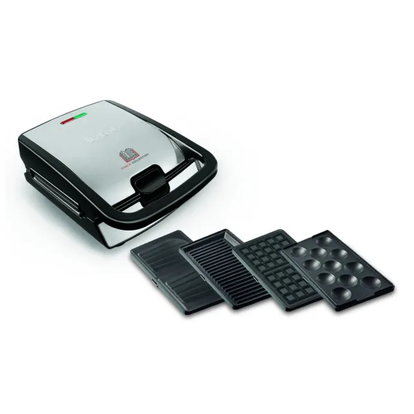 Мультимейкер Snack collection 700Вт черный Tefal (SW854D16) - Фото 4