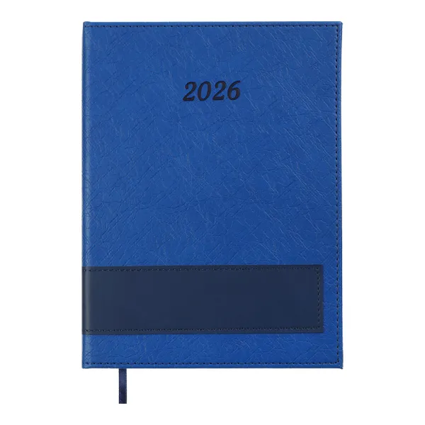 Ежедневник датированный 2026 PRESTIGE, A5, искусственная кожа, синий Buromax (BM.21147-02)