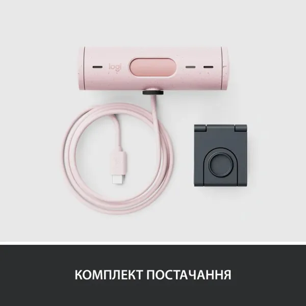 Веб-камера Brio 500, розовая Logitech (960-001421) - Фото 8