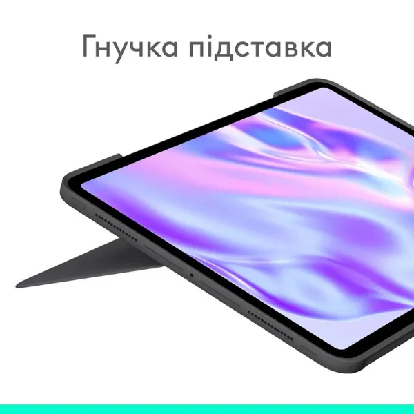 Клавиатура-чехол Combo Touch для iPad Pro 13" (M4), US, графитовая Logitech (920-012833) - Фото 7