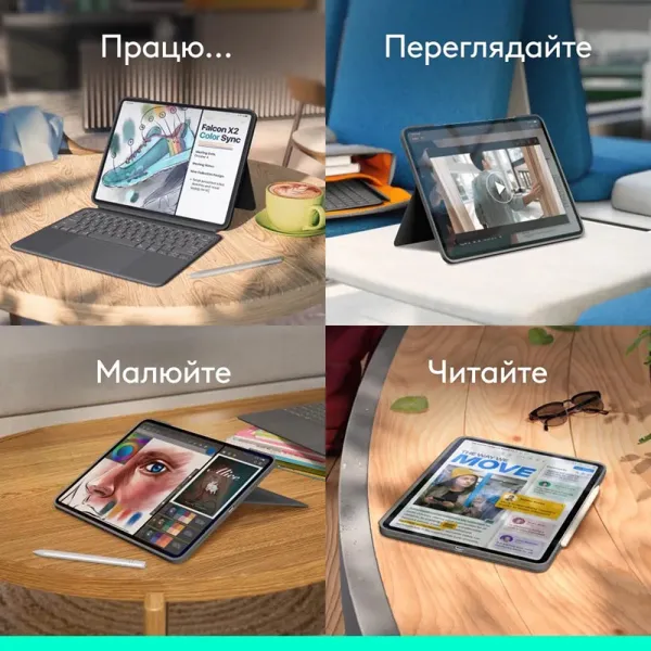 Клавиатура-чехол Combo Touch для iPad Pro 13" (M4), US, графитовая Logitech (920-012833) - Фото 12