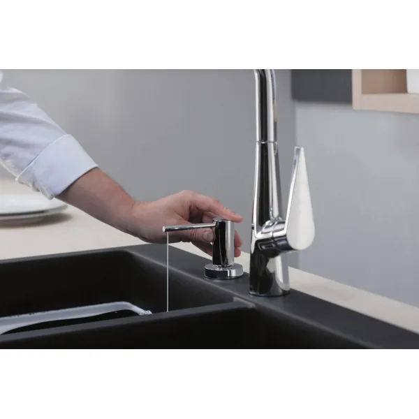 Дозатор для моющих средств A51, 500 мл, хром Hansgrohe (40448000) - Фото 2