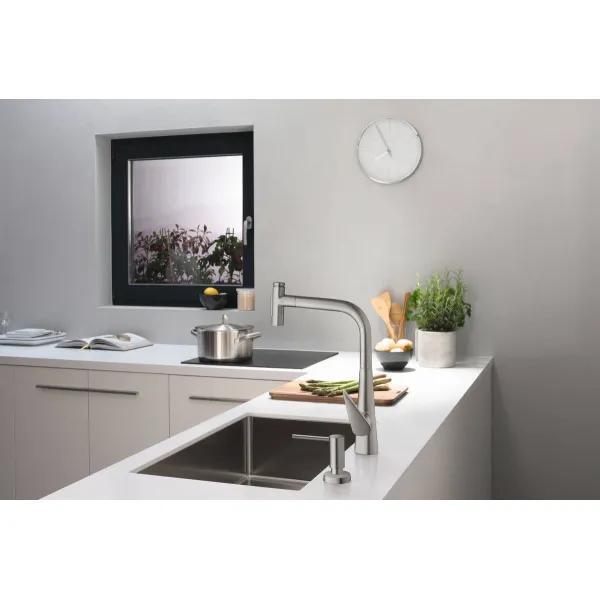 Дозатор для моющих средств A51, 500 мл, хром Hansgrohe (40448000) - Фото 5