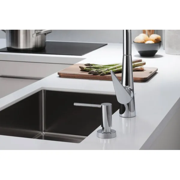 Дозатор для моющих средств A51, 500 мл, стальной Hansgrohe (40448800) - Фото 4