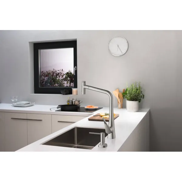 Дозатор для миючих засобів A71, 500 мл, сталевий Hansgrohe (40468800) - Фото 2