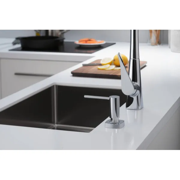 Дозатор для миючих засобів A71, 500 мл, сталевий Hansgrohe (40468800) - Фото 3